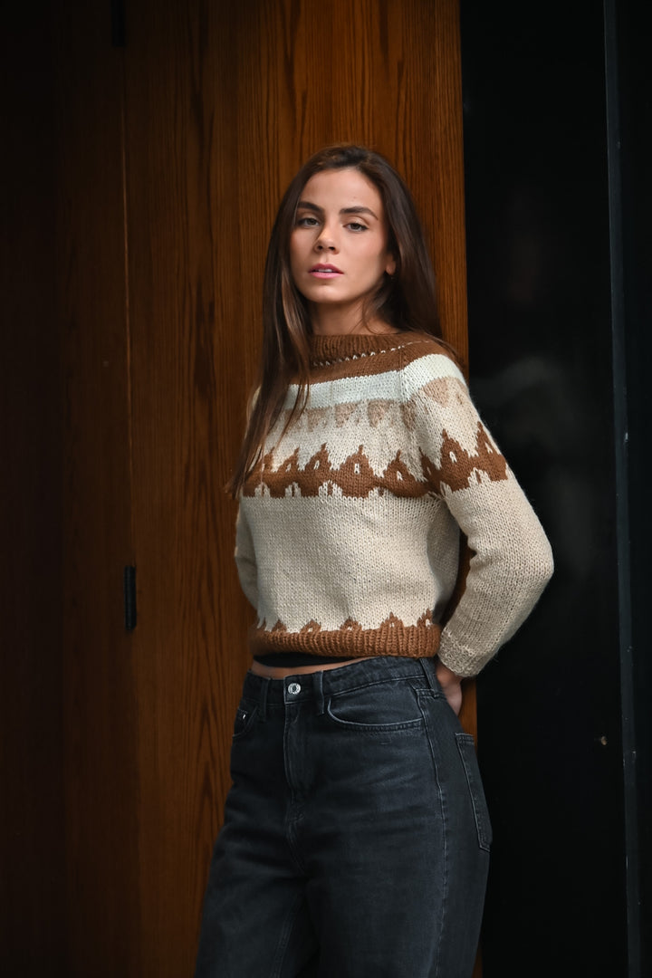 Sweater Alpaca Natural/Camel