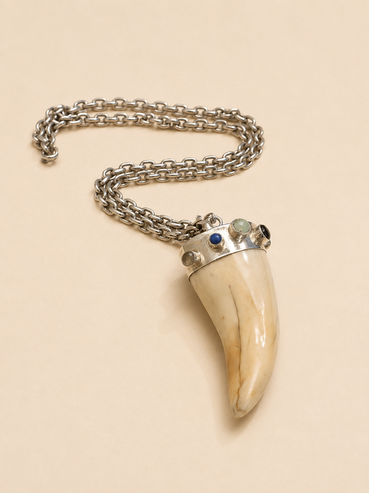 Colgante Cacho Plata con Piedras