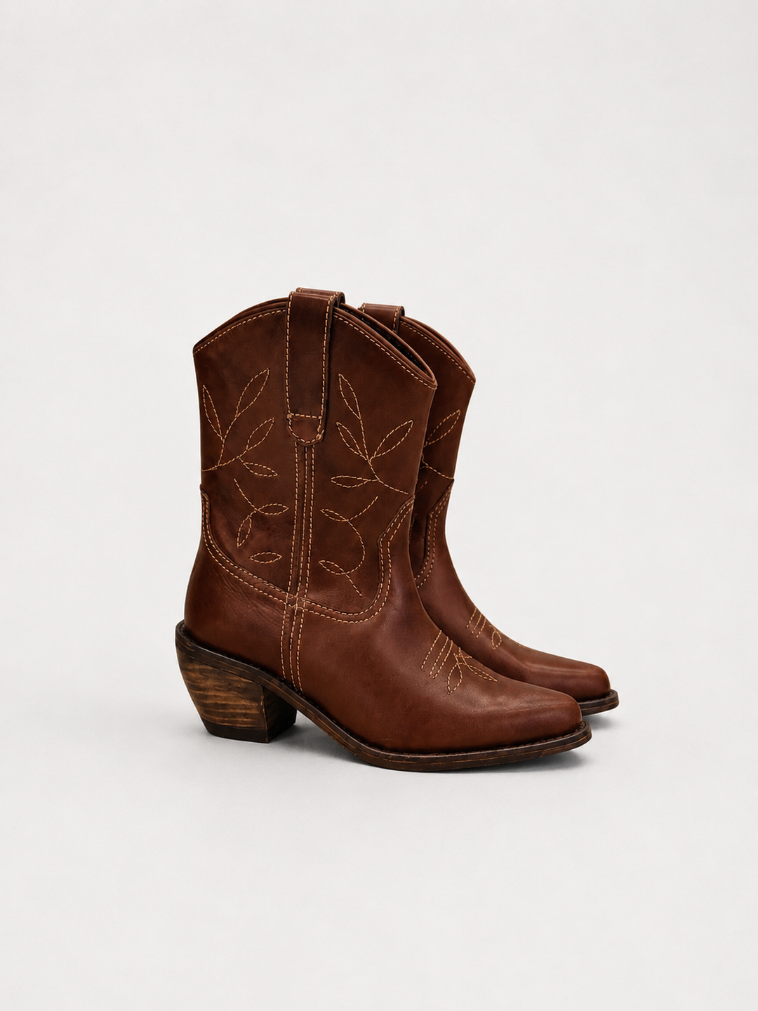 Bota Vaquera Corta Caramelo