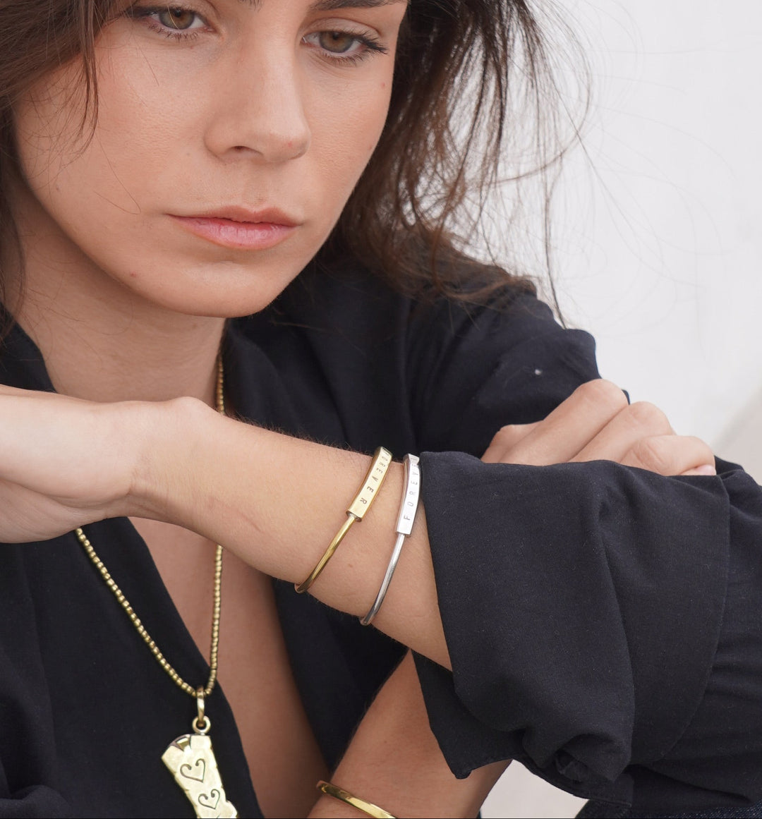 Esclava "Forever" Plata