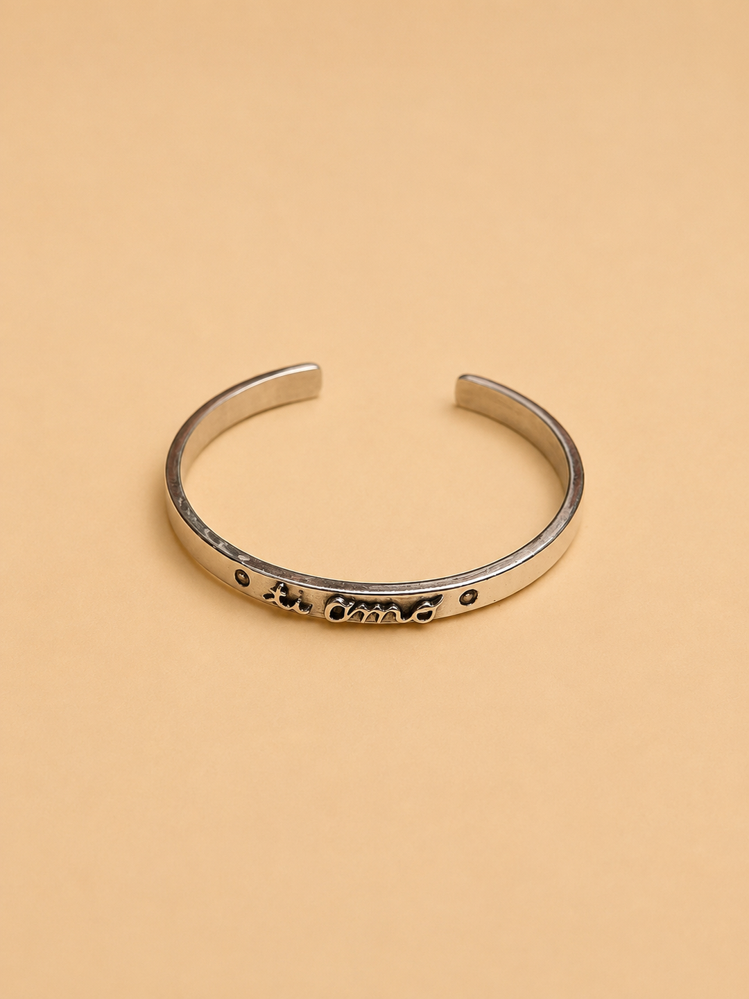 Esclava "ti amo" Plata Circón