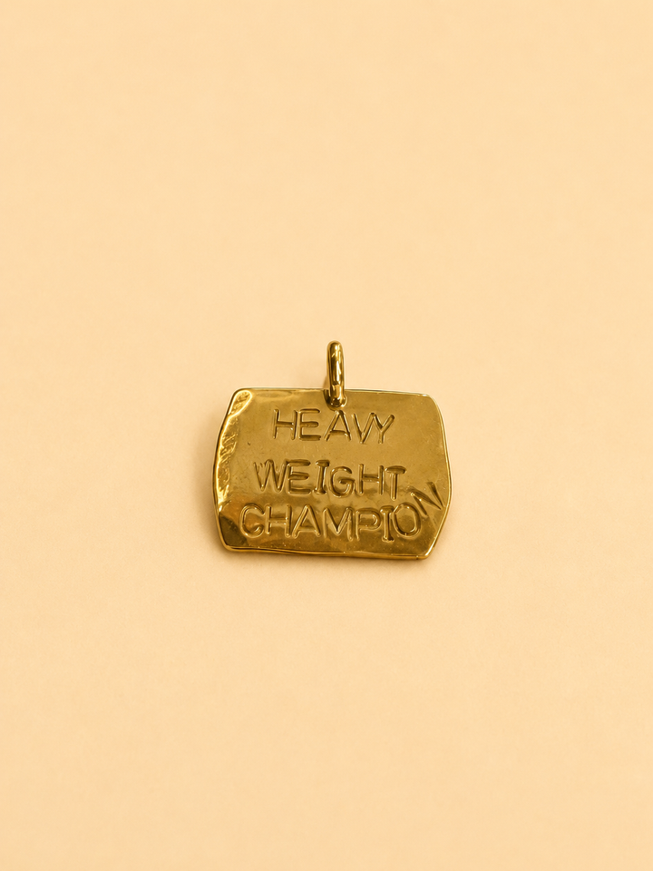 Placa Bronce "Heavy weight champion"