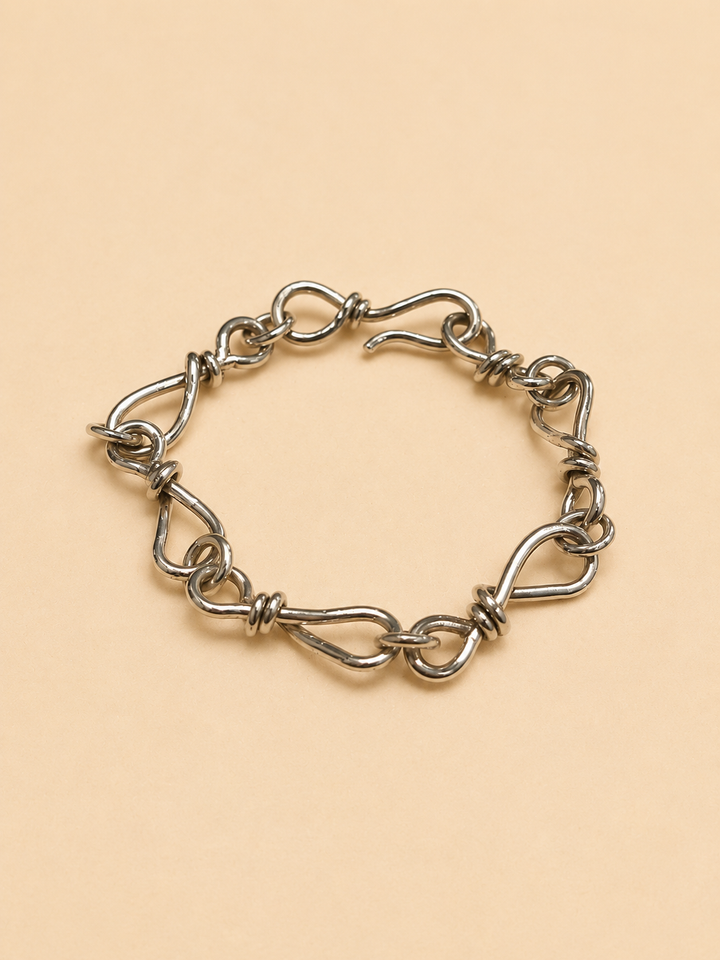 Pulsera Eslabón nudo Plata