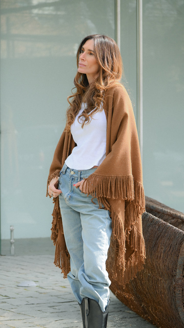 Manta Alpaca Camel Flecos