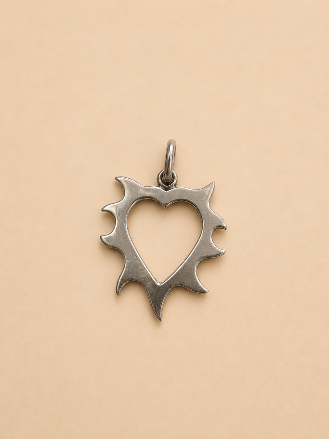 Corazón en llamas Plata