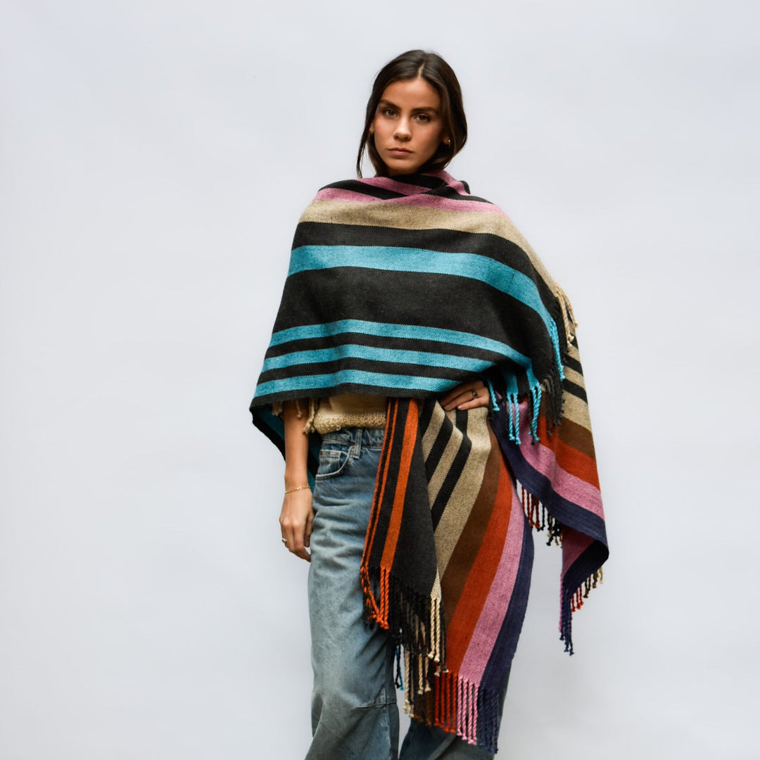 Manta Alpaca Marengo/Colores
