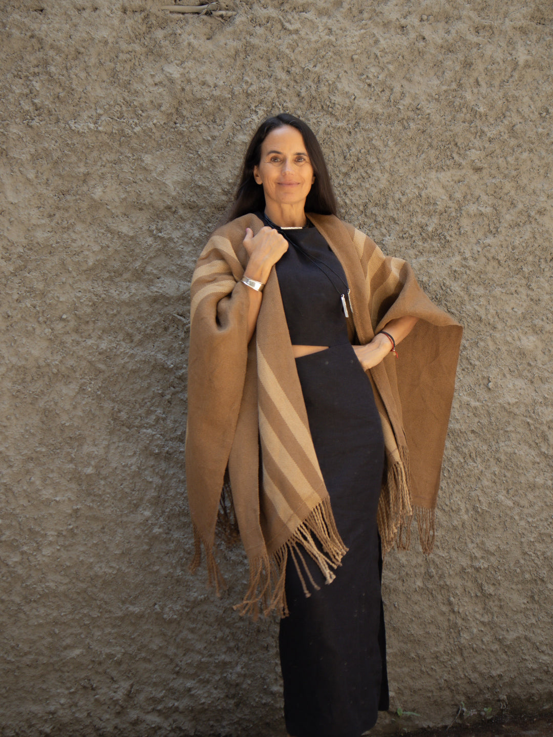 Manta de Lino Café Vicuña