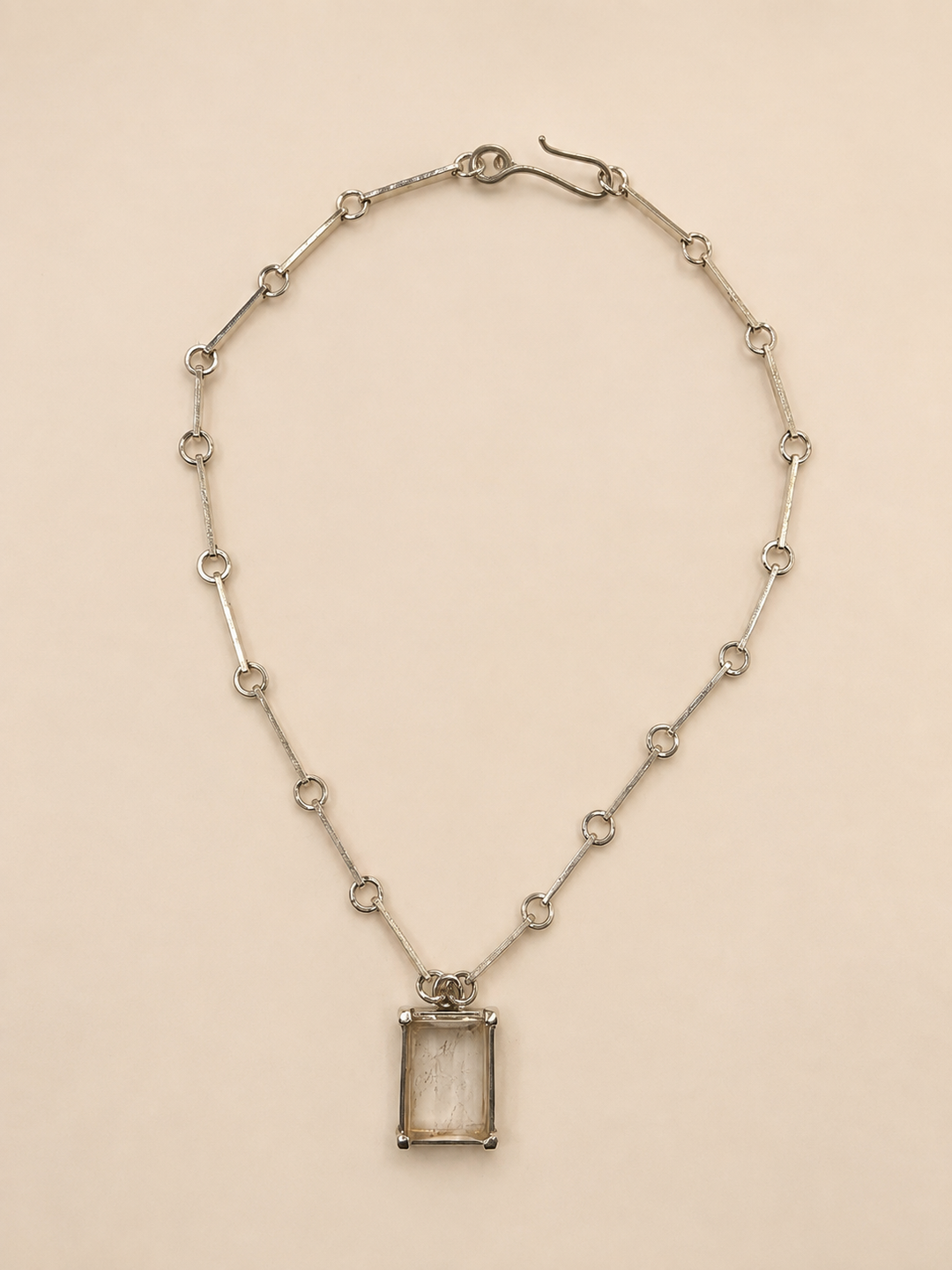 Collar Piedra Cuarzo de Plata