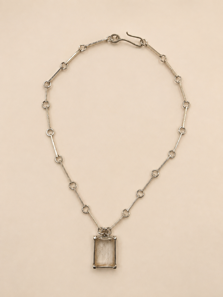Collar Piedra Cuarzo de Plata