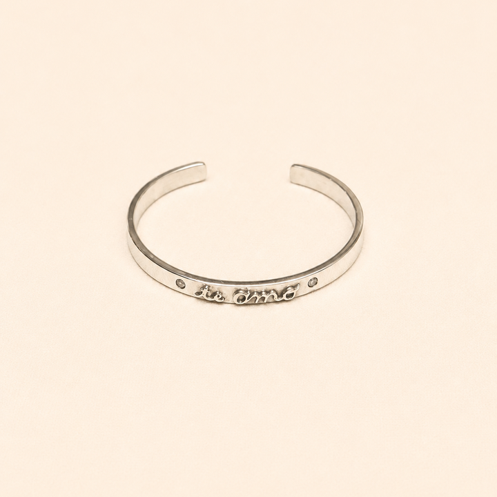 Esclava "ti amo" Plata Circón