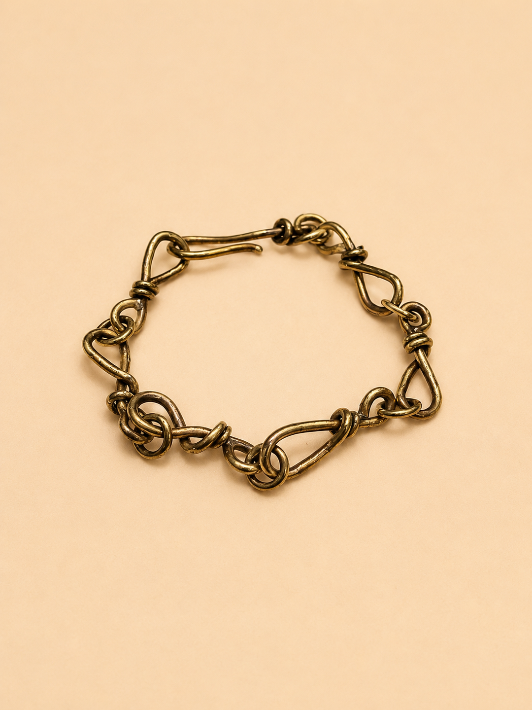 Pulsera Eslabón nudo Bronce
