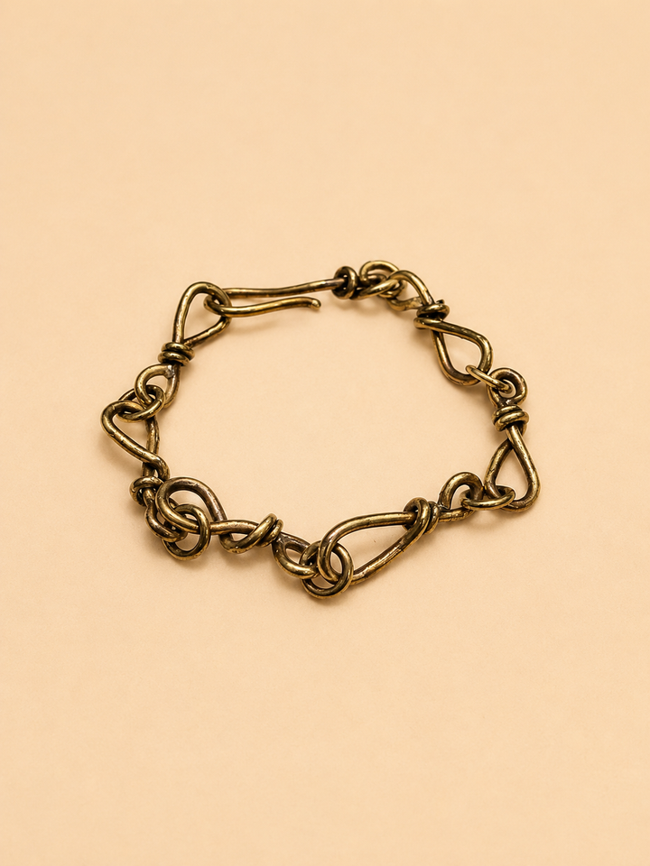 Pulsera Eslabón nudo Bronce