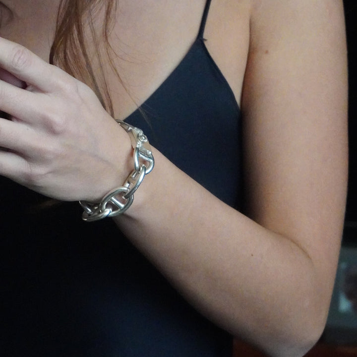 Pulsera Eslabón Marino S Plata