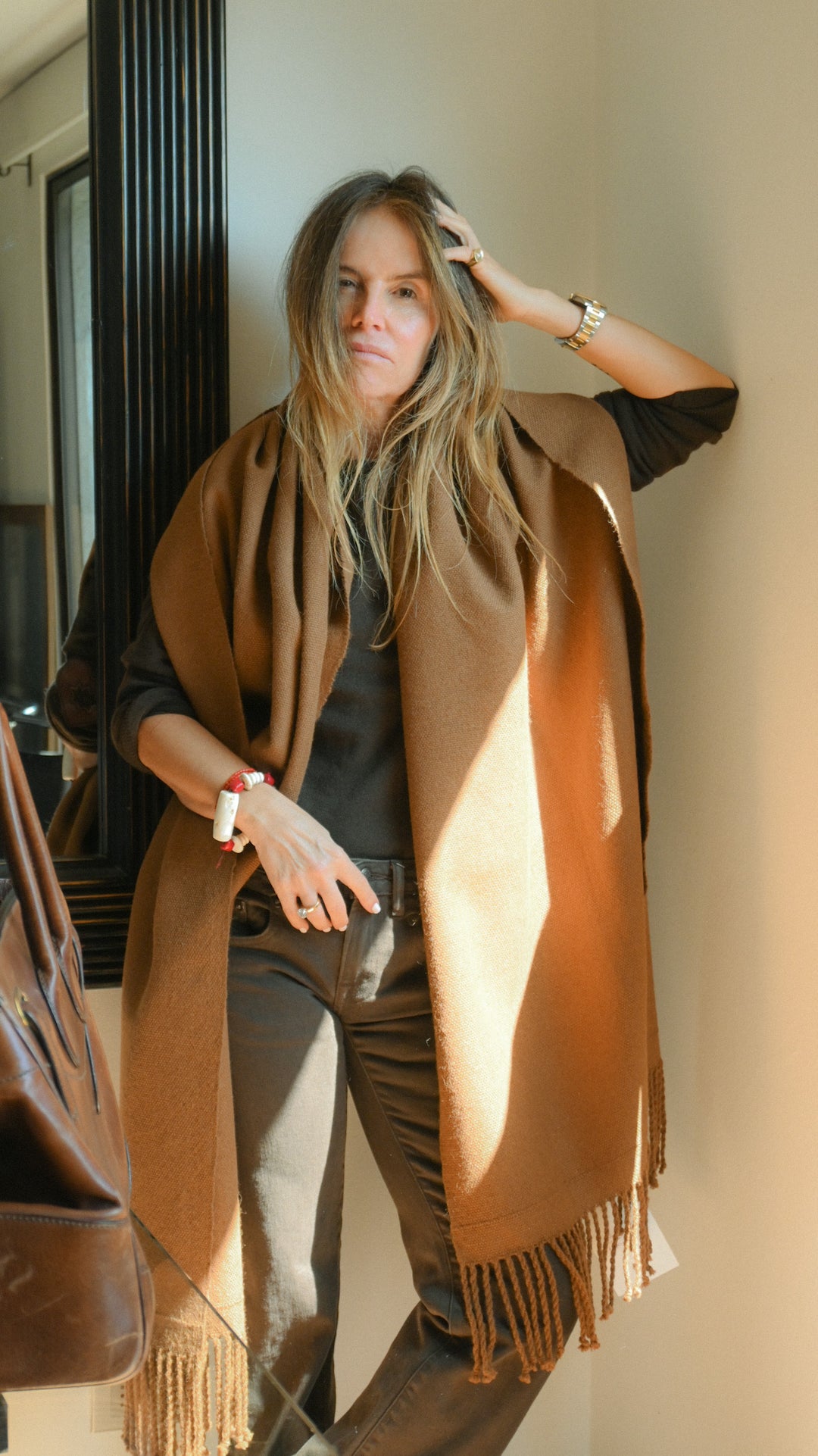 Echarpe Alpaca Camel