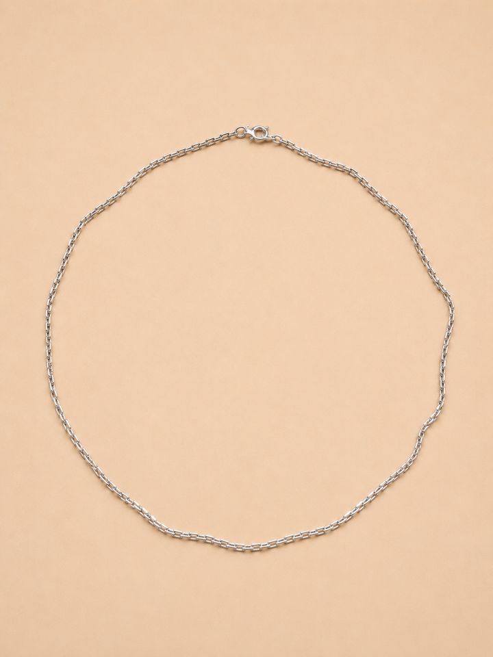 Cadena Limada de Plata