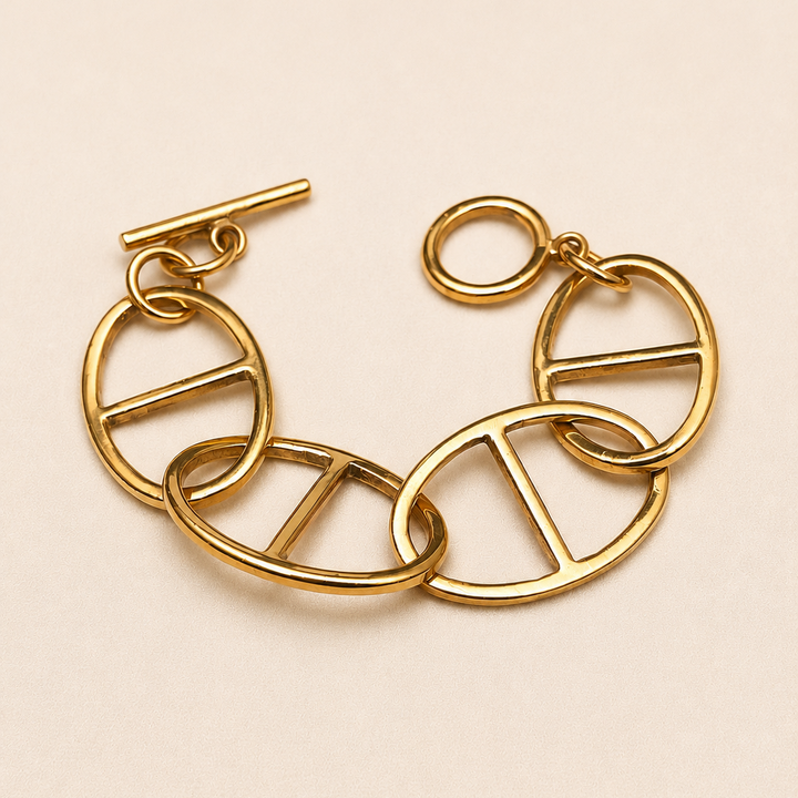 Pulsera Eslabón Marino de Bronce