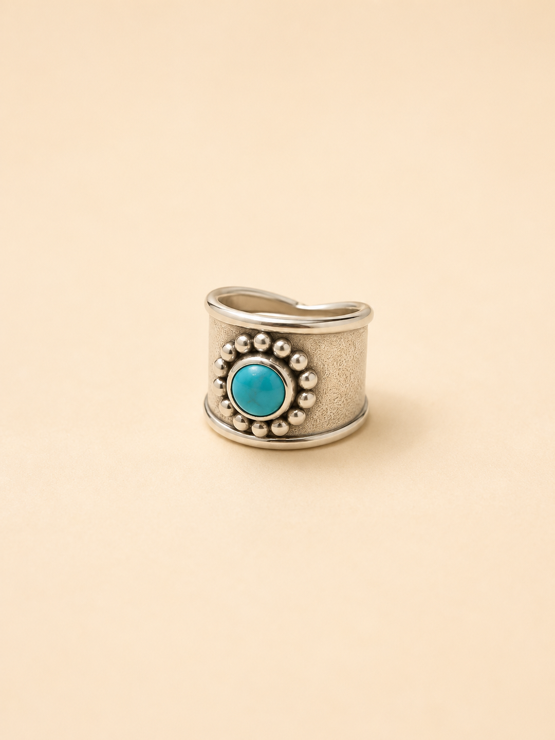 Anillo Plata con Piedra Turquesa