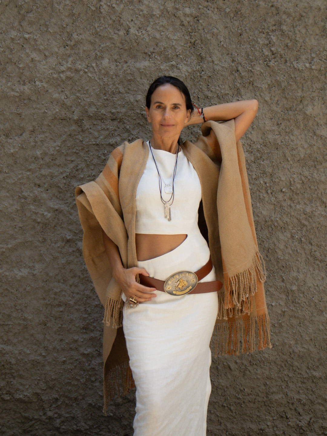 Manta Vicuña Oro Lino