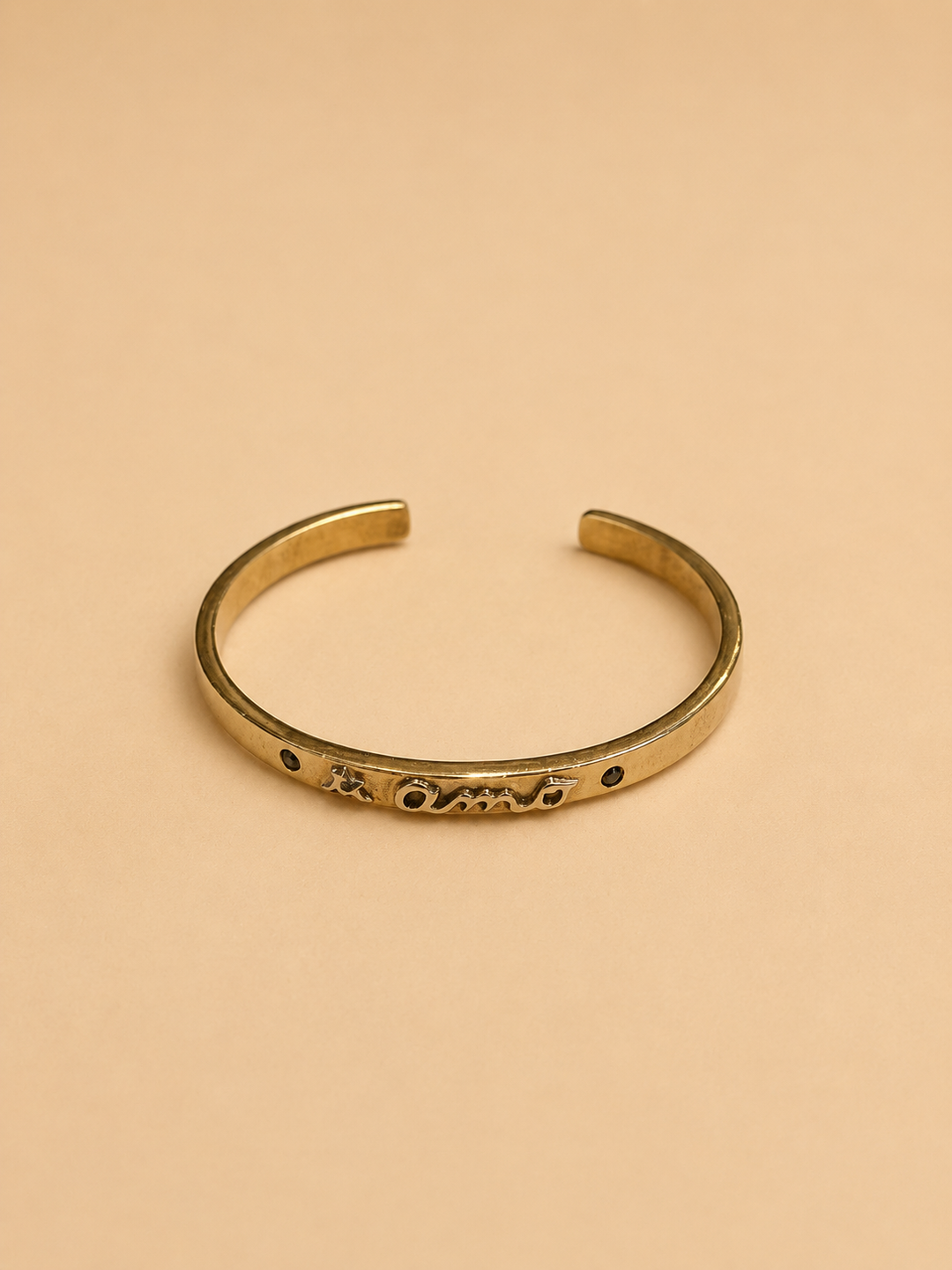 Esclava "ti amo" Bronce Circón