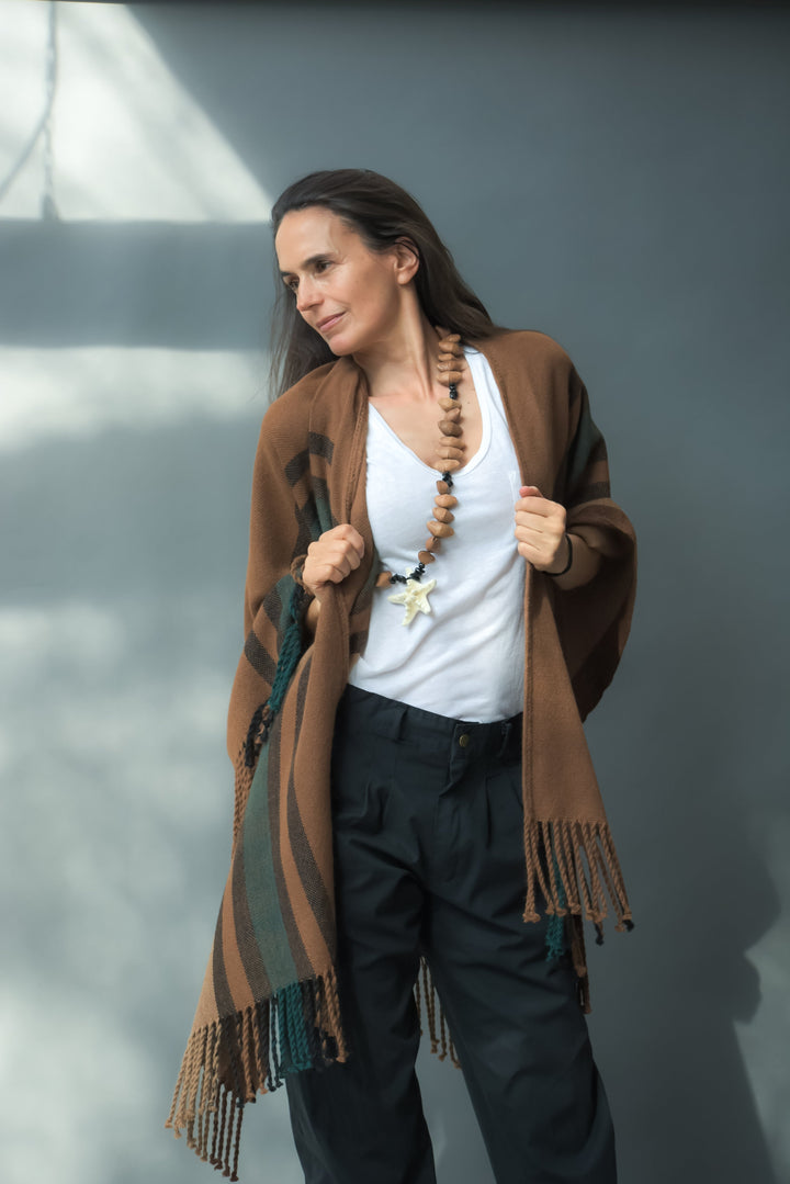 Manta Alpaca Camel Colores Tierra SS25