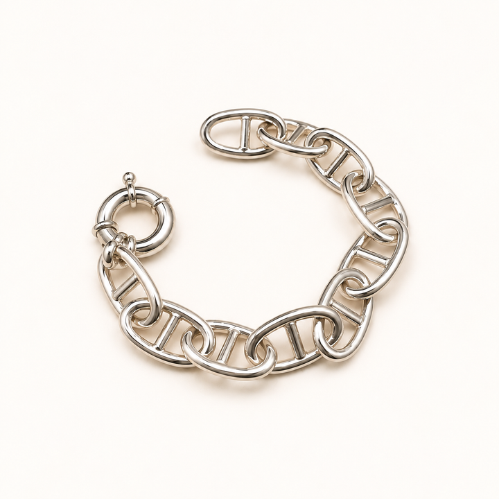 Pulsera Eslabón Marino S Plata