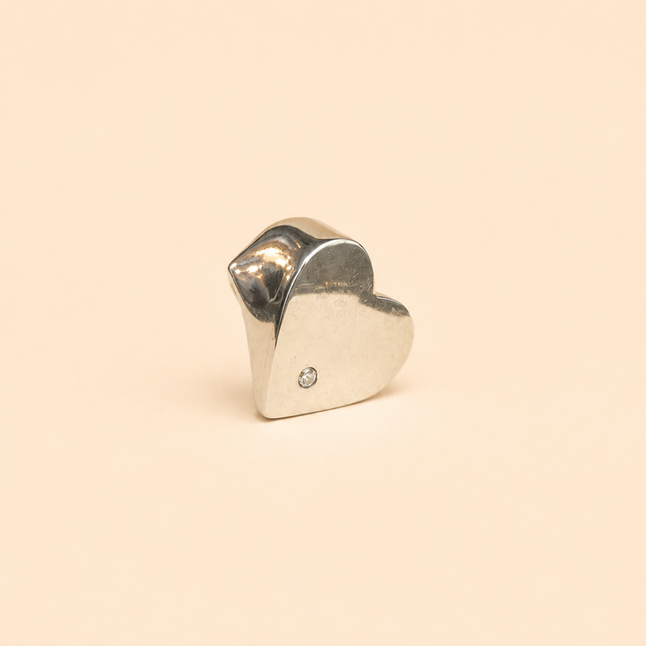 Anillo Plata en Forma de Corazón