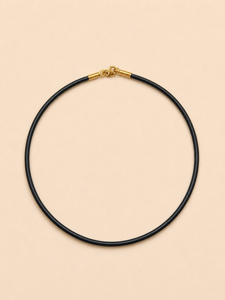 Collar Cuero Bronce