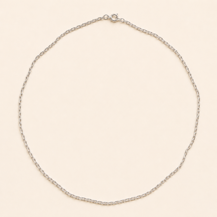 Cadena Limada de Plata