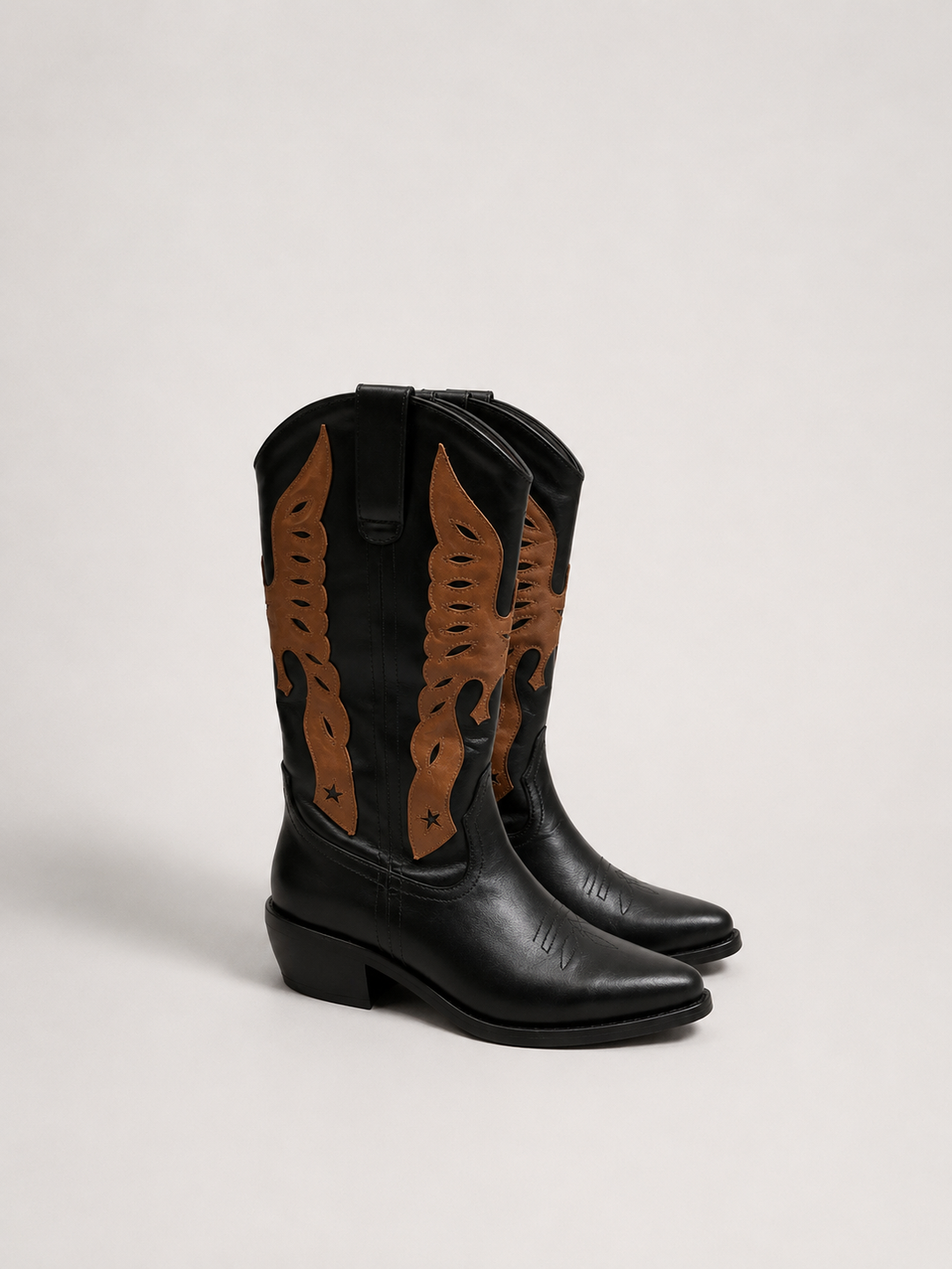 Bota Vaquera Aguila Negro/Café