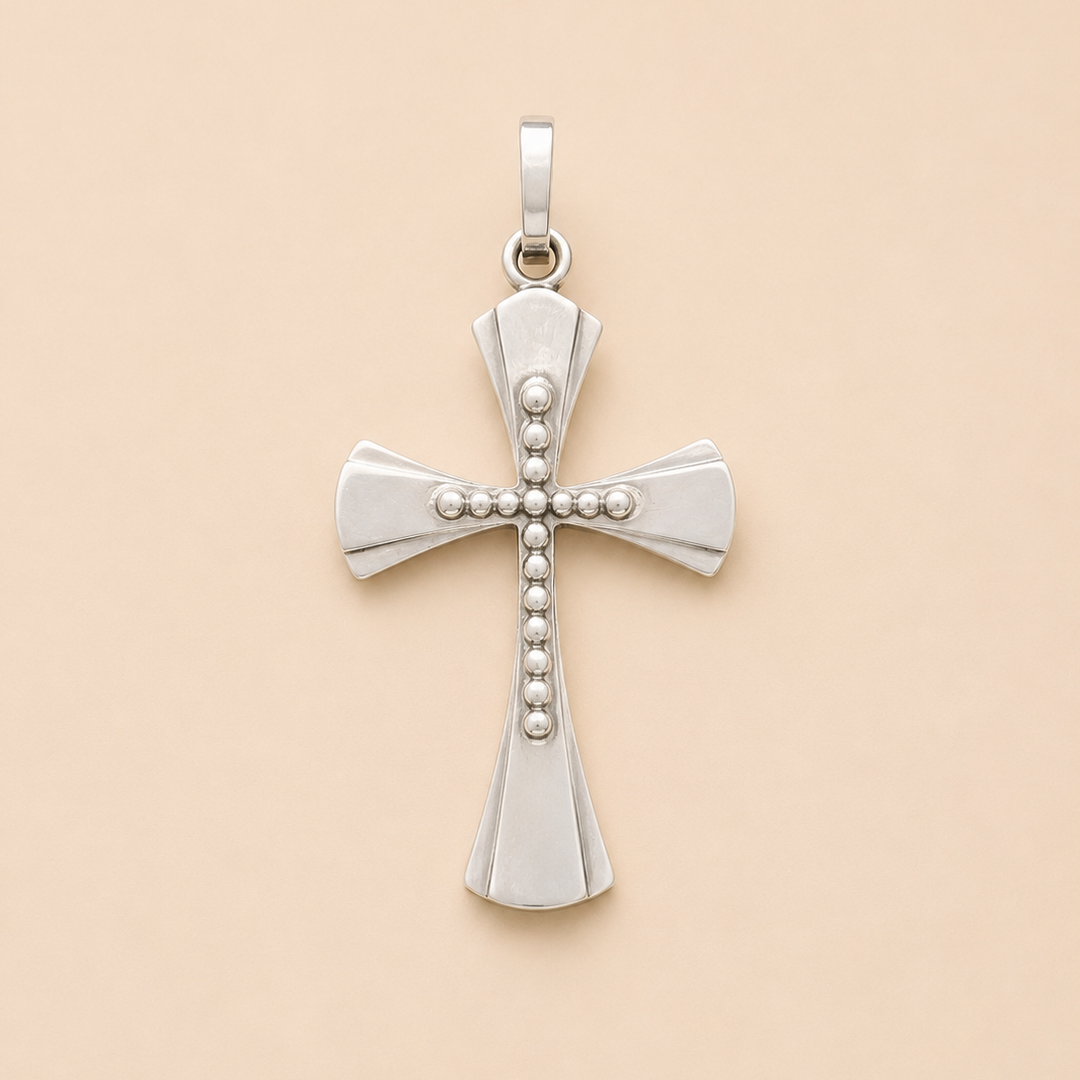 Cruz Bolita Plata