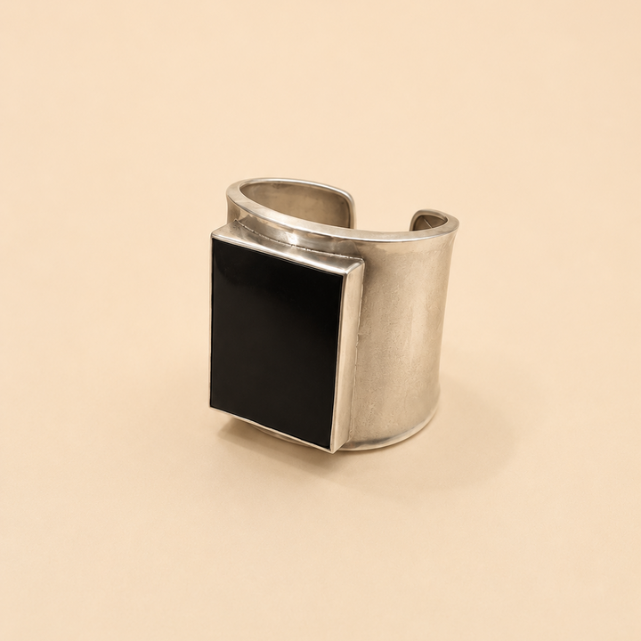 Esclava Piedra Onix Plata
