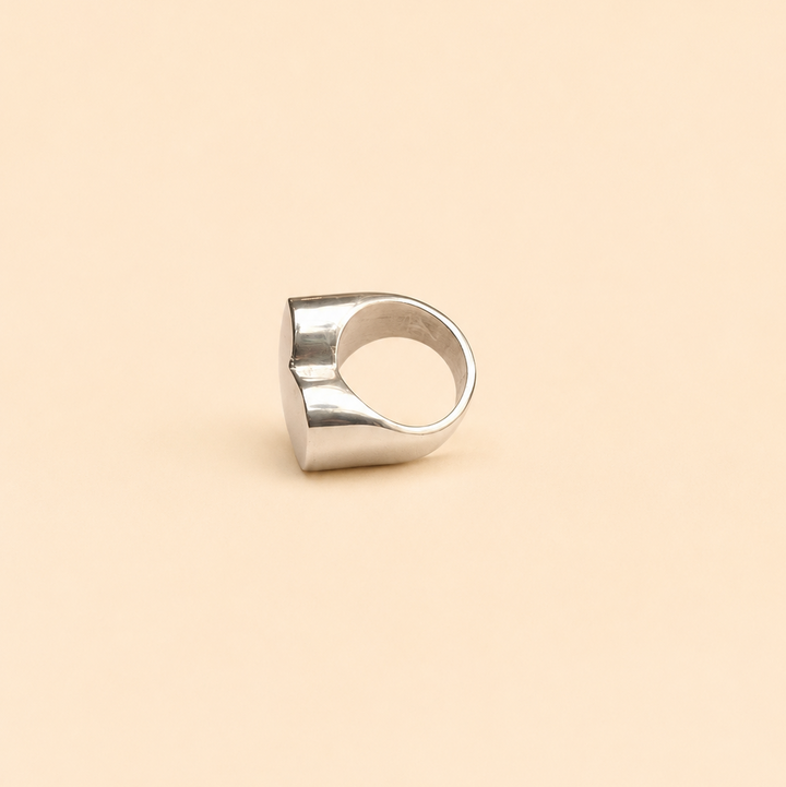 Anillo Plata en Forma de Corazón
