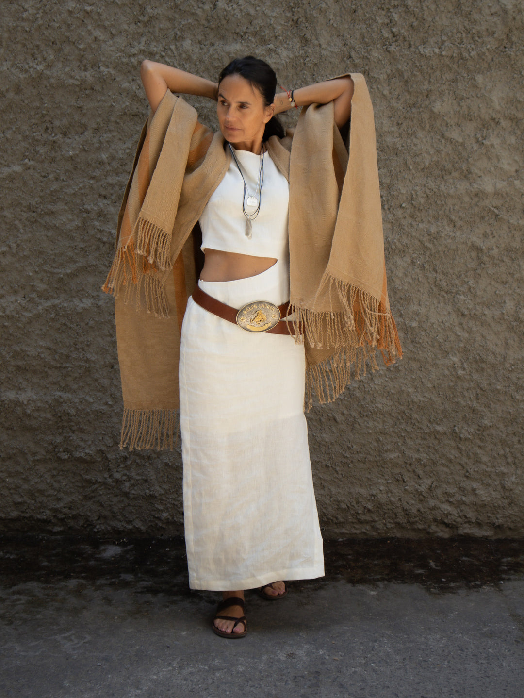 Manta Vicuña Oro Lino