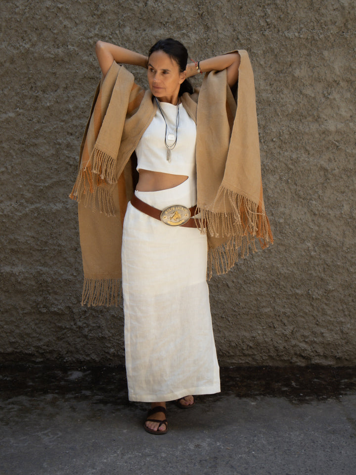 Manta Vicuña Oro Lino