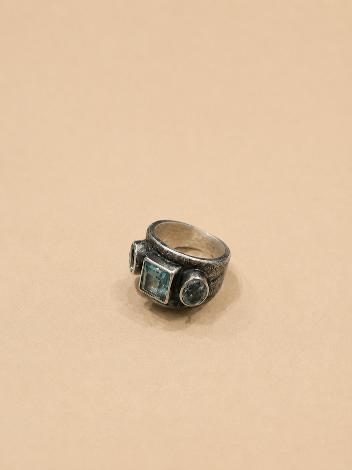Anillo Plata Piedra Priasolita