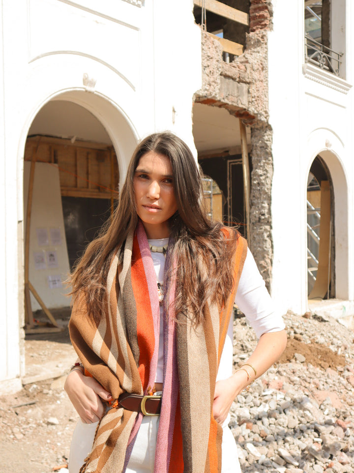 Echarpe Alpaca Camel/Colores