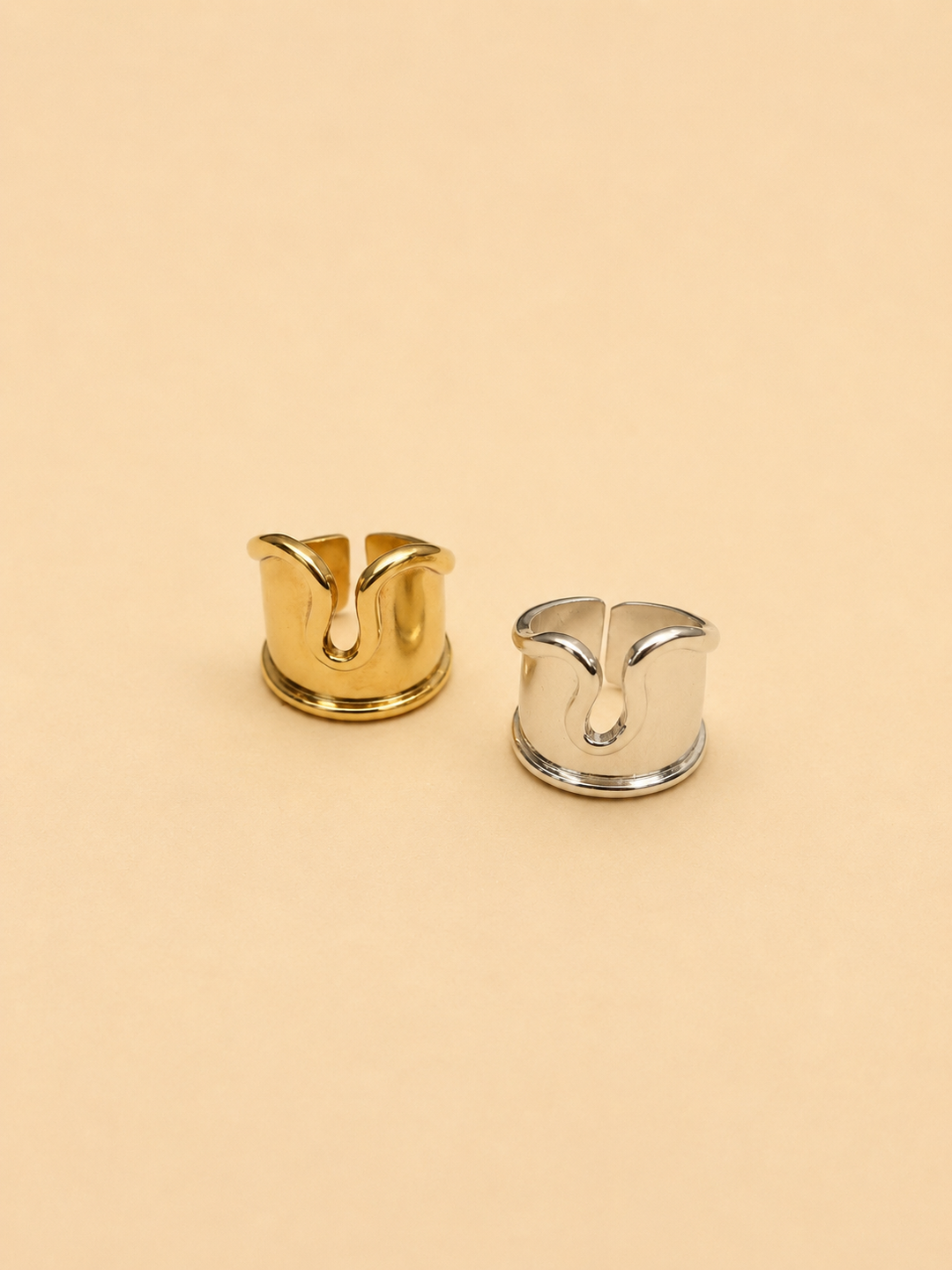 Anillo diseño "V" Bronce