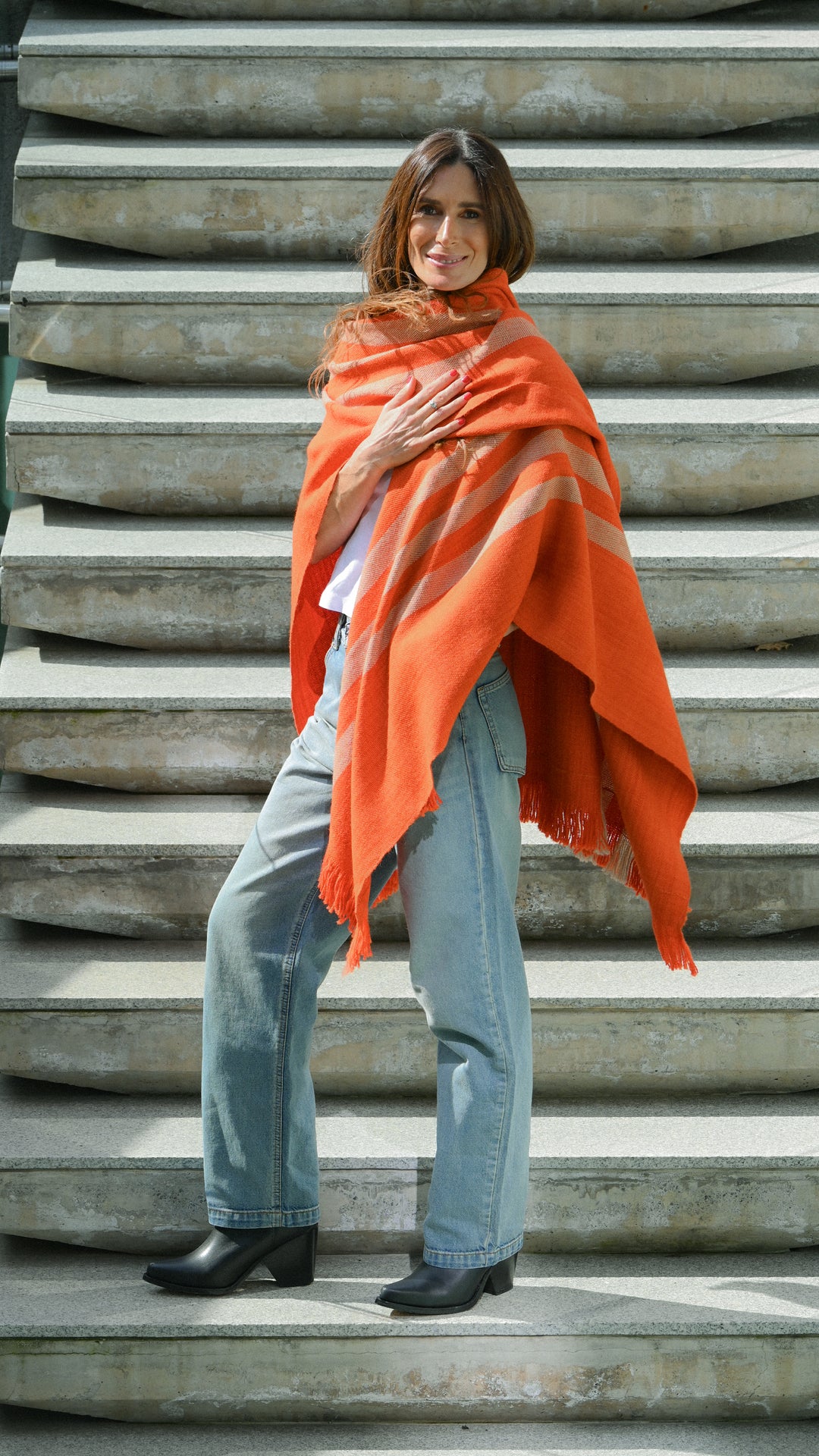 Manta Alpaca Rojo