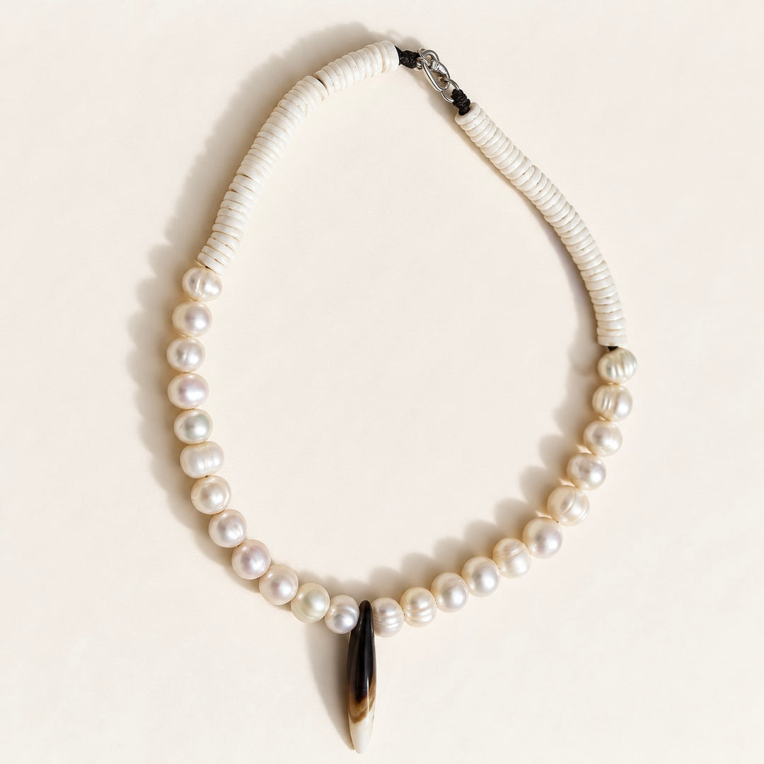 Collar De Piedras Blancas
