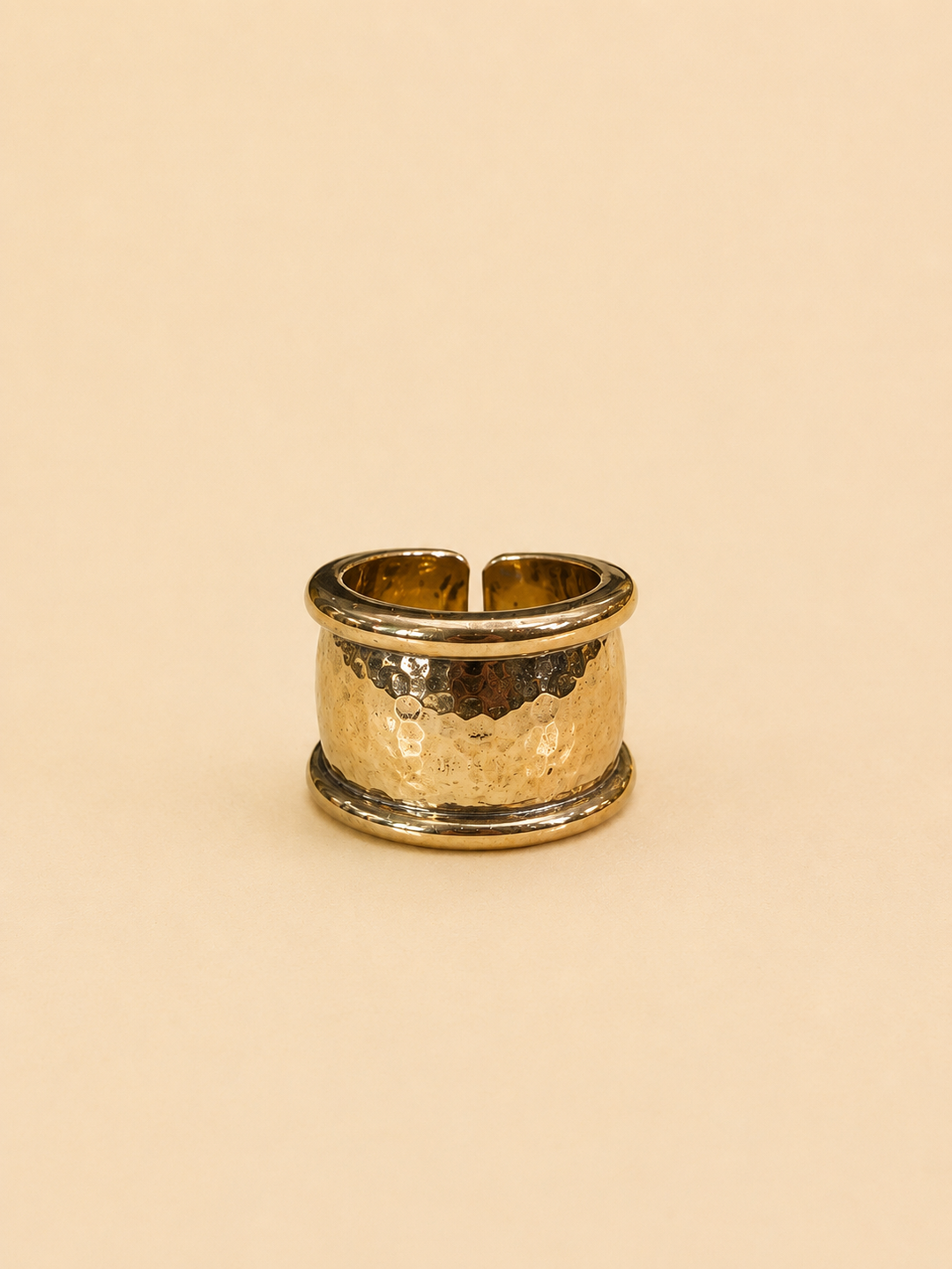 Anillo Martillado Bronce