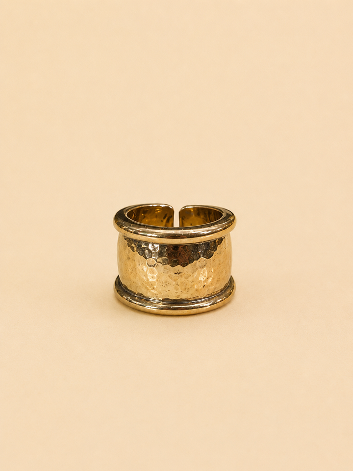 Anillo Martillado Bronce