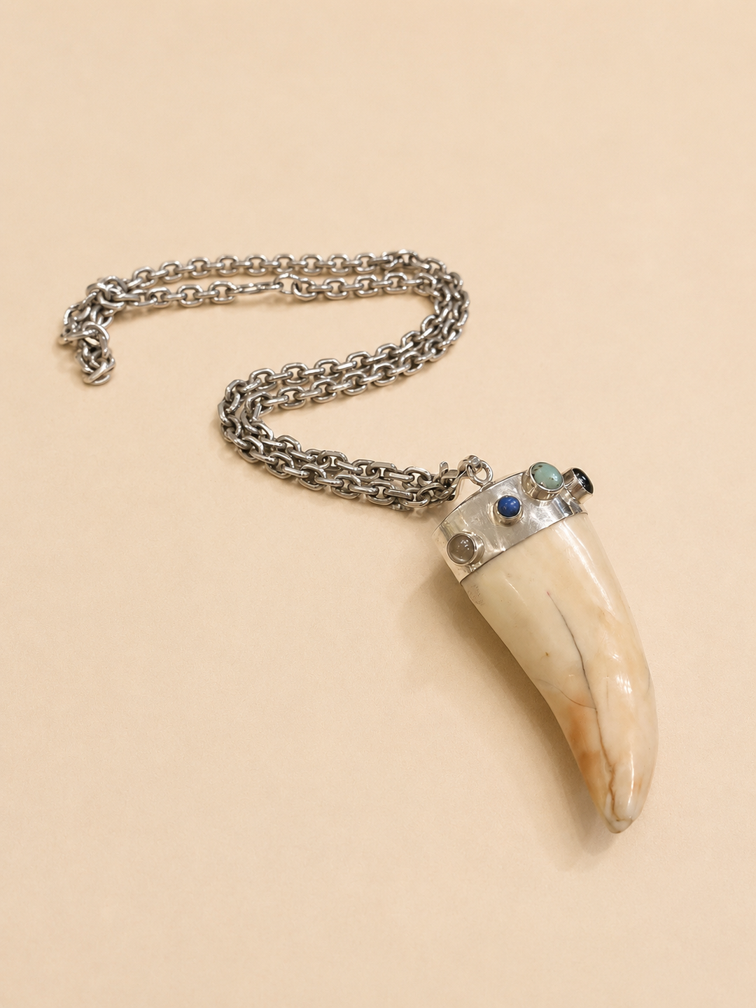 Colgante Cacho Plata con Piedras