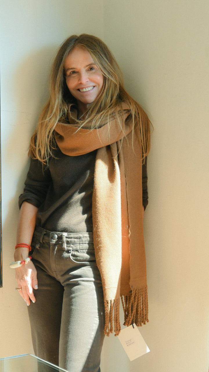 Echarpe Alpaca Camel