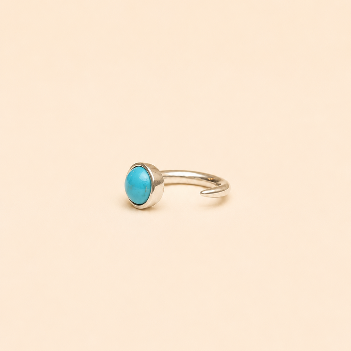 Anillo de Plata Turquesa Natural