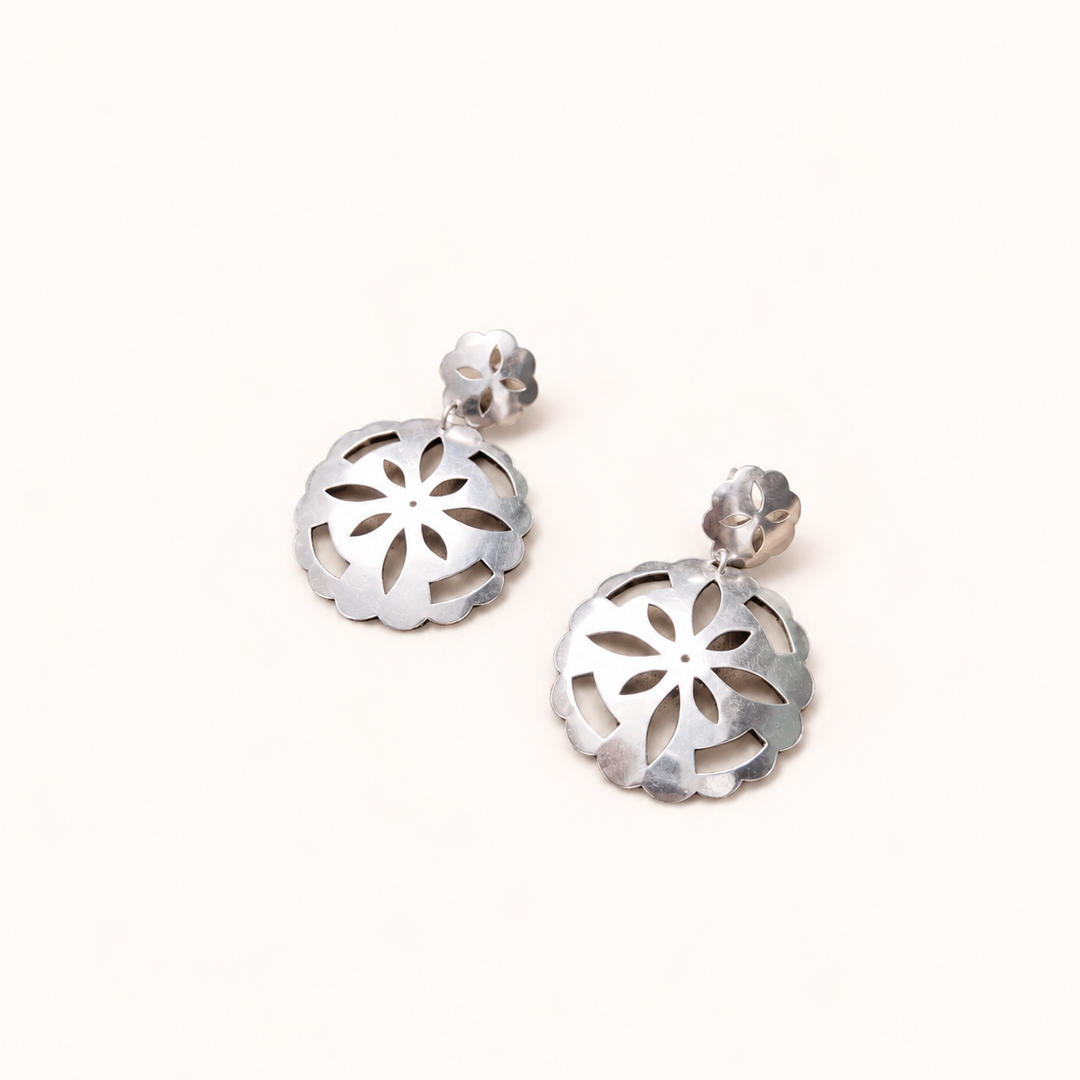 Aros Clara doble de Plata