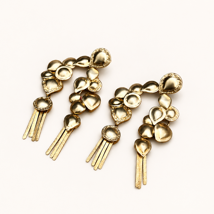 Aros Arbol Plata baño en Oro