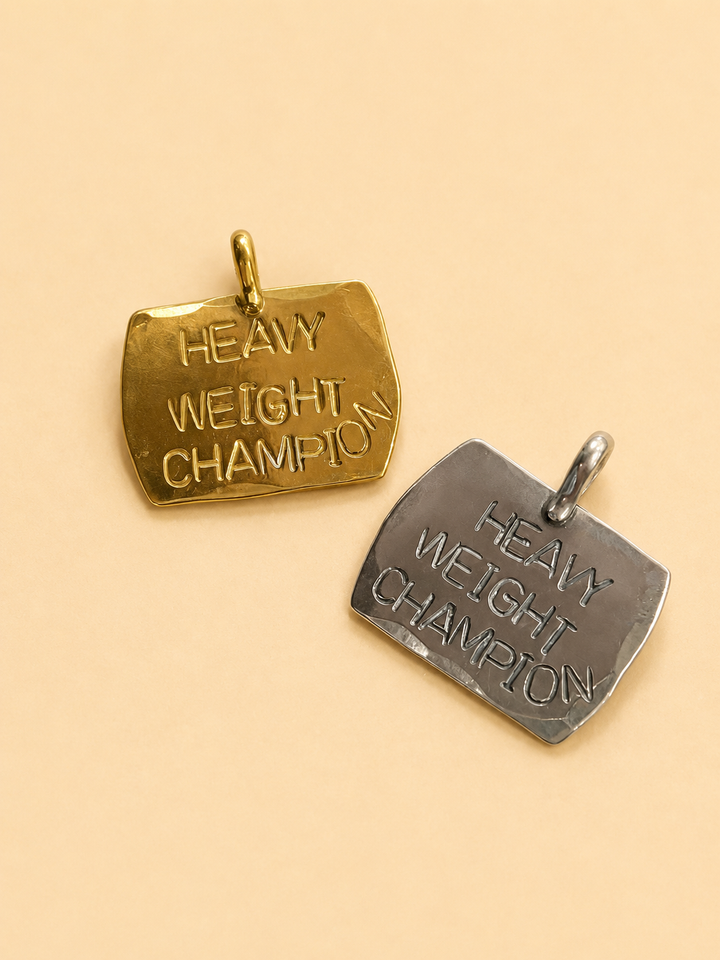Placa Bronce "Heavy weight champion"