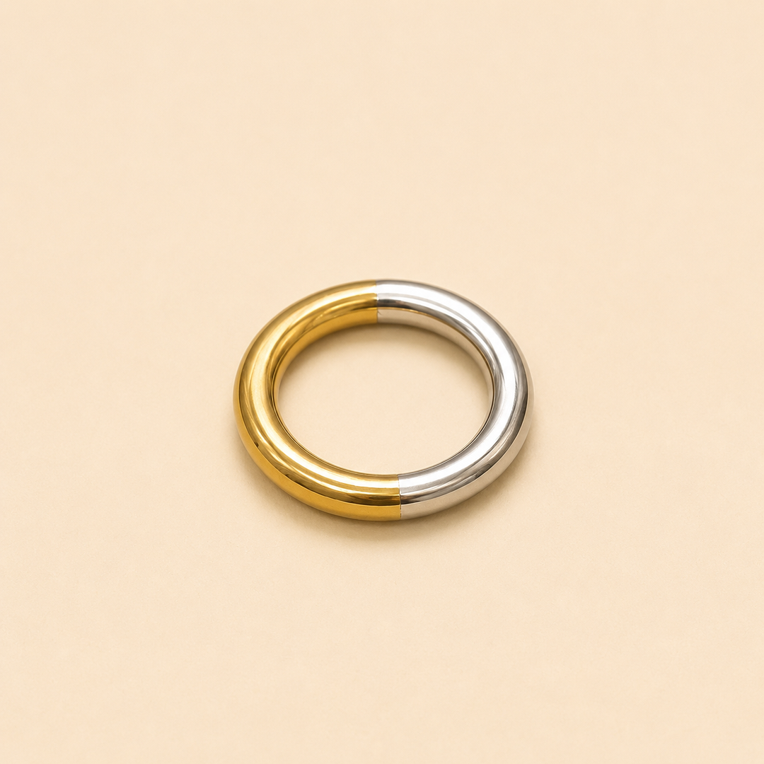 Anillo Argolla Bicolor