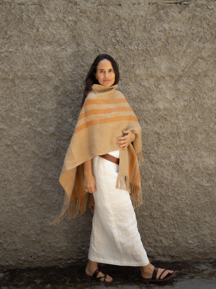 Manta Vicuña Oro Lino