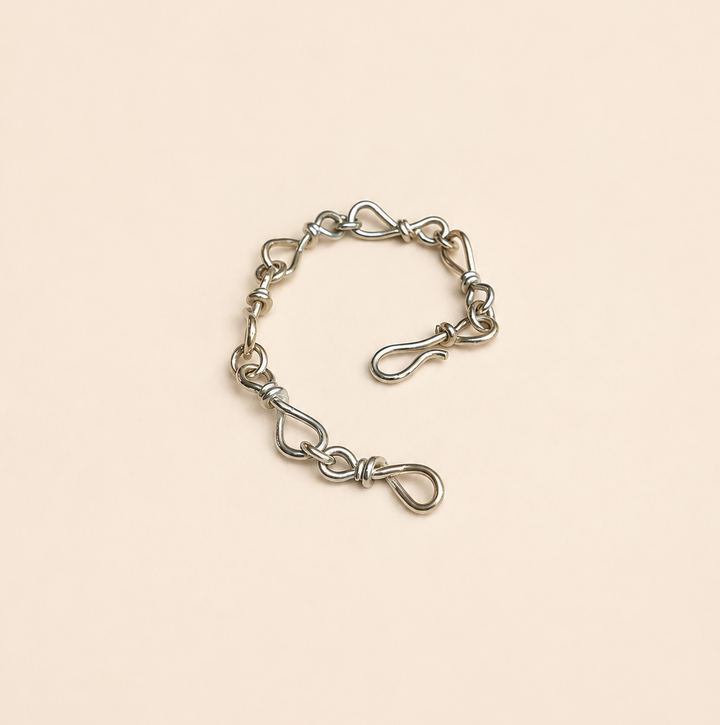 Pulsera Eslabón nudo Plata